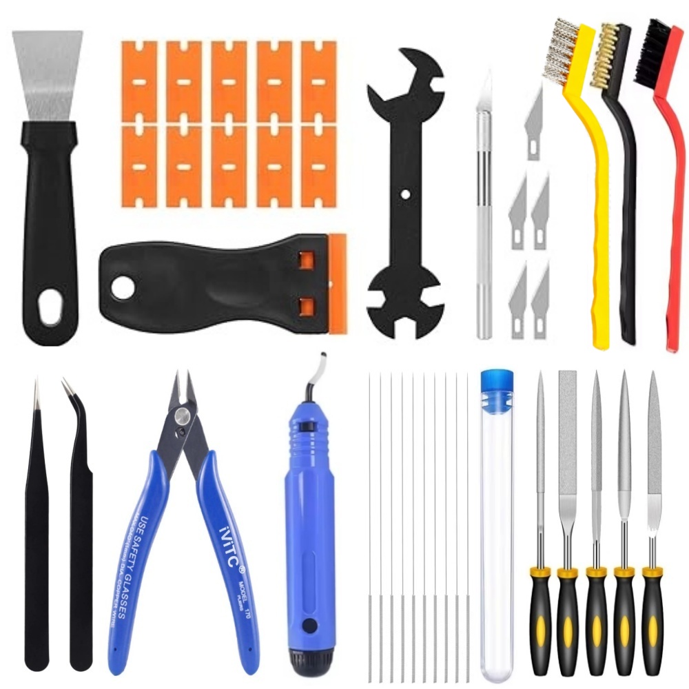3D Printing File Free - 40PCS 3D Printer Tools, Scraper, Files,