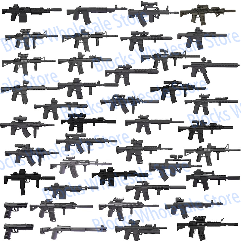 3D Printing Lego Bricks - MOC Military Figure Equipment Building Block