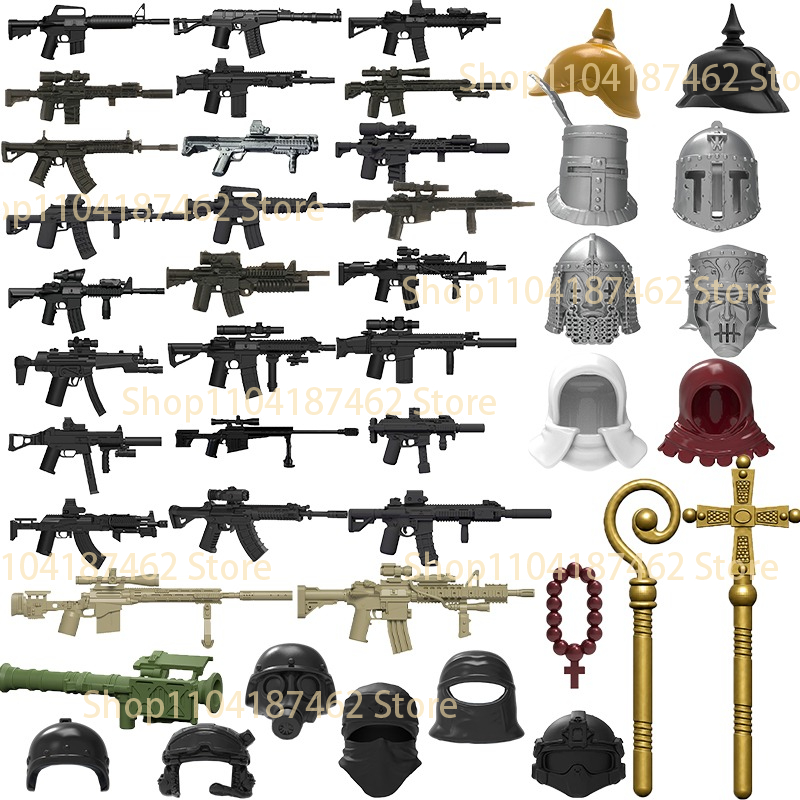 3D Printing Lego Bricks - Military Soldiers Figure Equipment Building Blocks