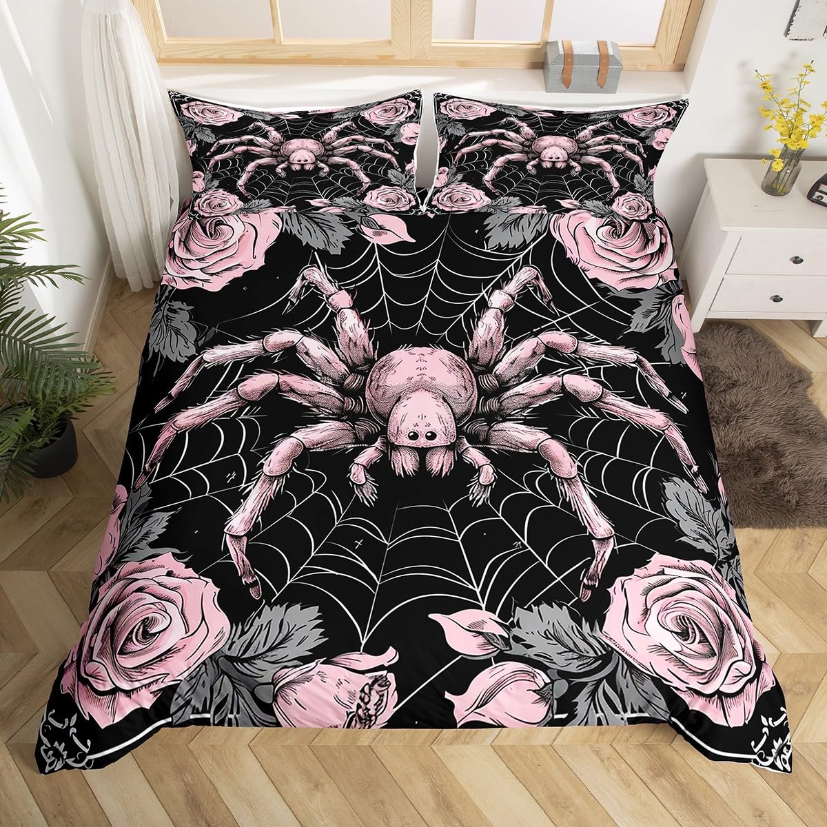 3D Printing Web - Halloween Spider Web Twin Queen Duvet