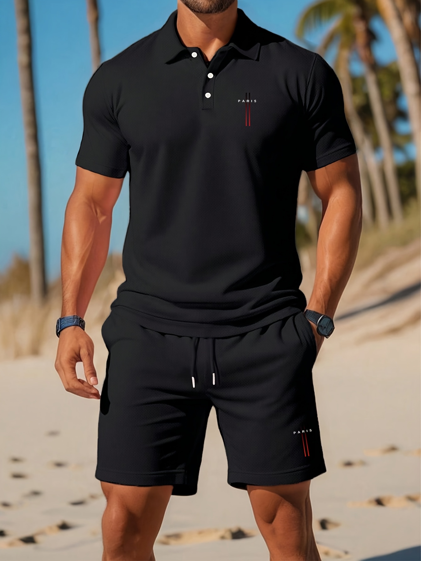 3D Printing Kpop - 2026 Summer Men's Polo Shirt Set