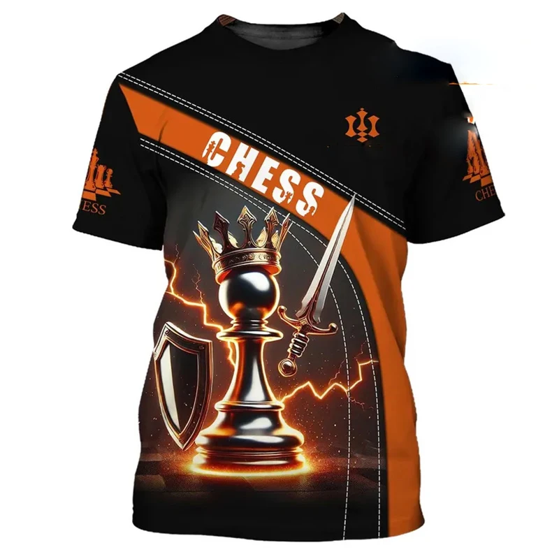 3D Printing Chess - Chess King Funny T-shirt For Men