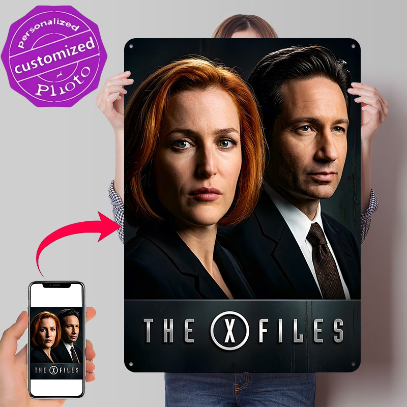 3D Printing File Free - The X-Files Movie Poster Retro 3D