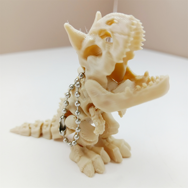 3D Printing Keychain - 3D Printed Tyrannosaurus Rex Skeleton Model