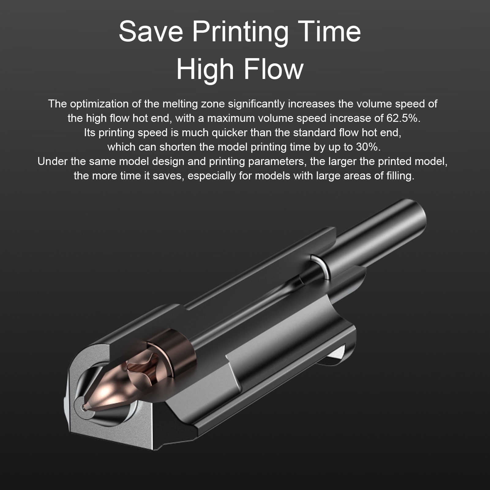 3D Printing Steel - E5 High Flow Hotend Replacement for
