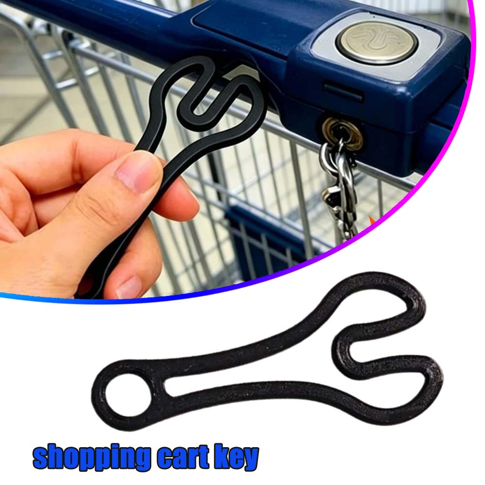 3D Printing Keychain - Universal 3D Printed Shopping Cart Key