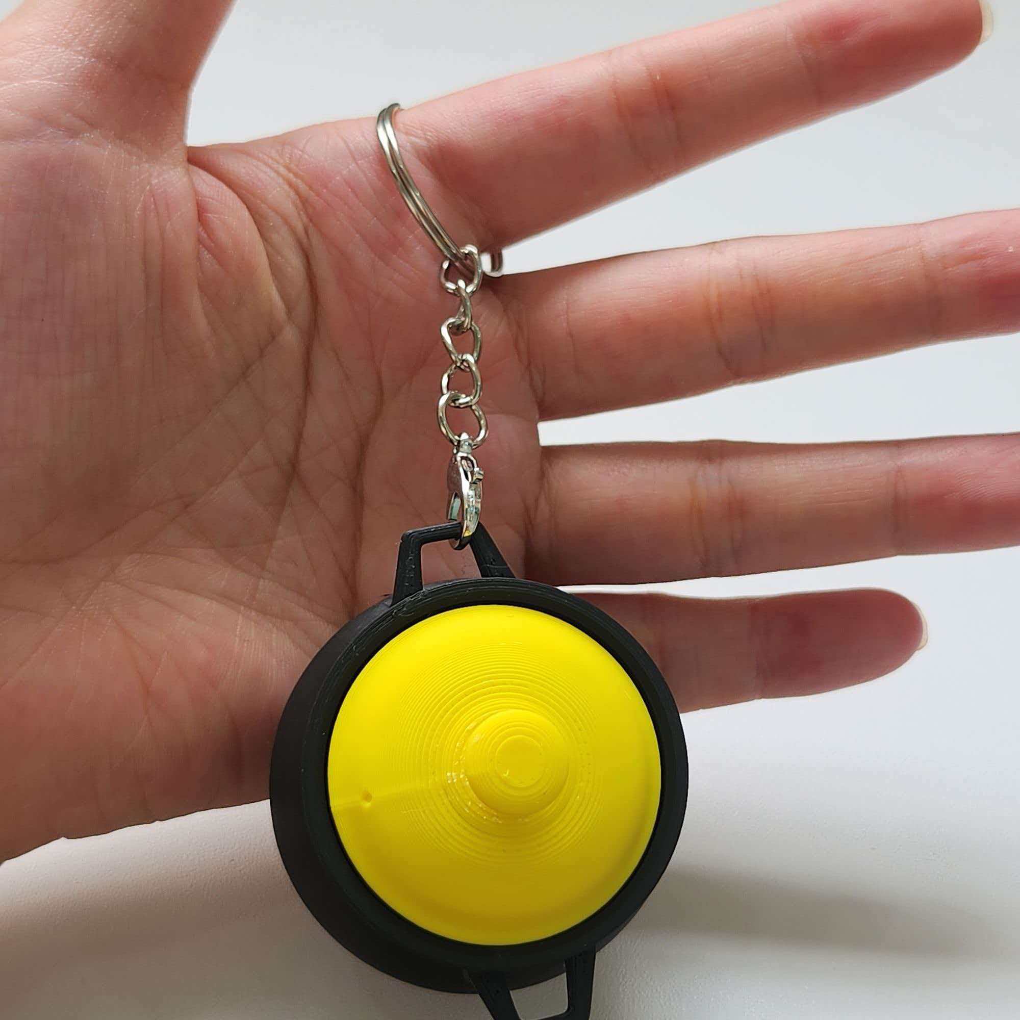 3D Printing Keychain - NEW 3D Printed Clicker Fidget Keychain