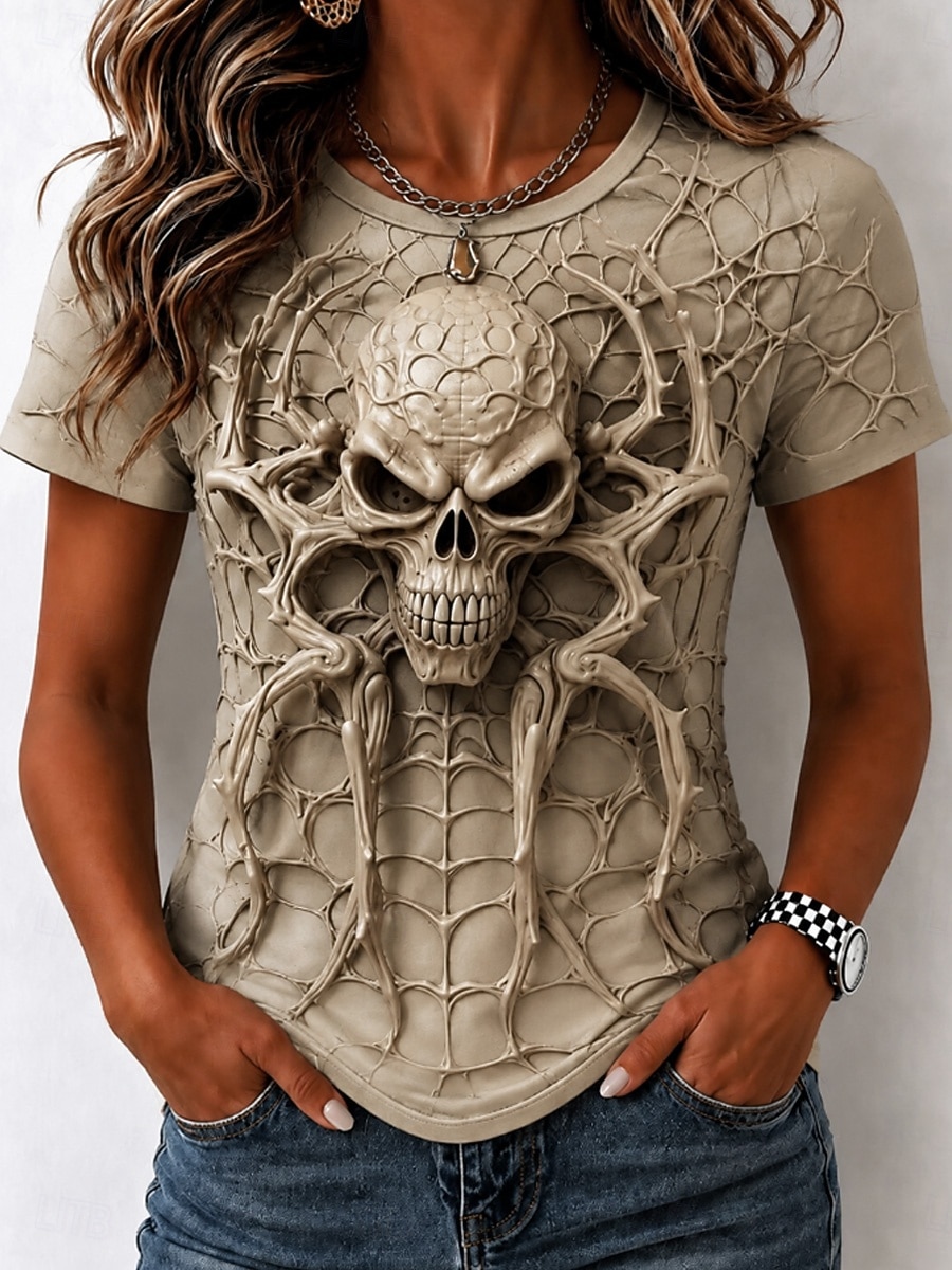 3D Printing Web - Women's Spring Summer 3D Printed Crew