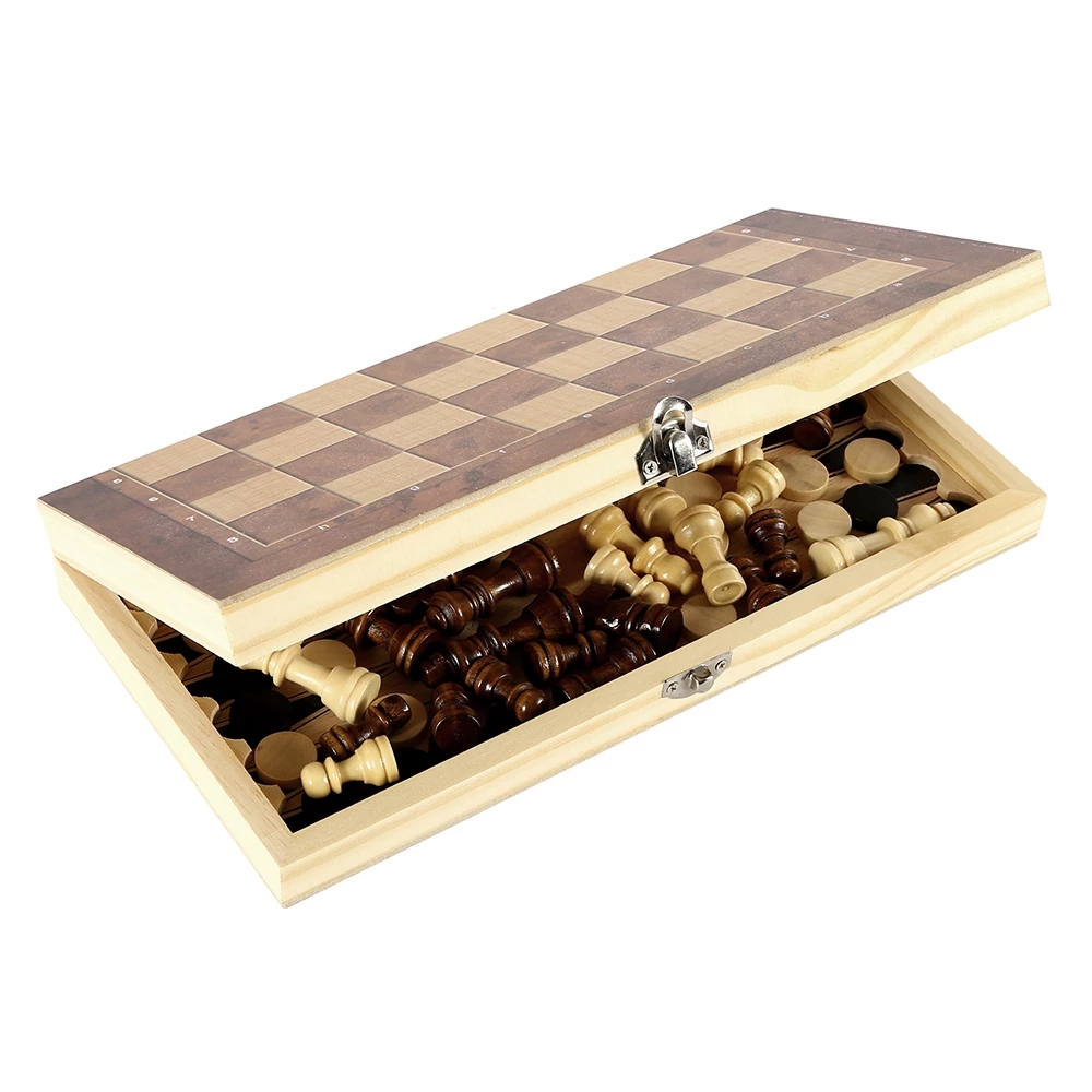 3 in 1 Chess Board, Folding Wo - đánh giá và giá 3D Printing Chess