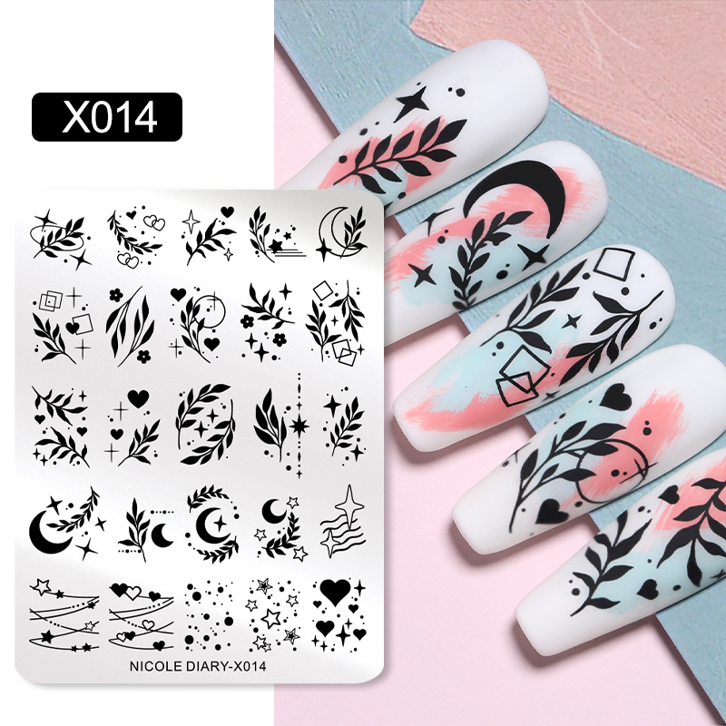 NICOLE DIARY Leaves Flower Nai - đánh giá và giá 3D Printing Templates Free