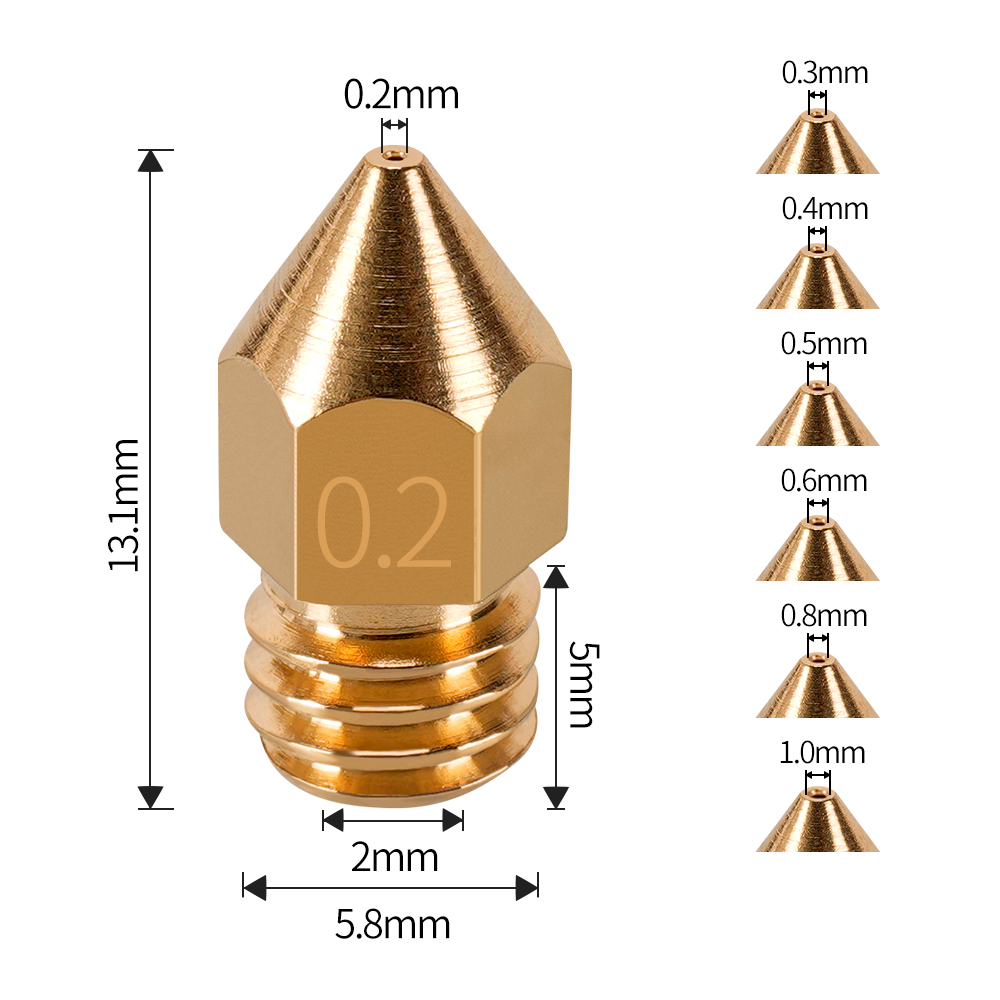 MK7 MK8 Đầu Phun 0.4Mm 0.3Mm 0 - đánh giá và giá 3D Printer Extruder