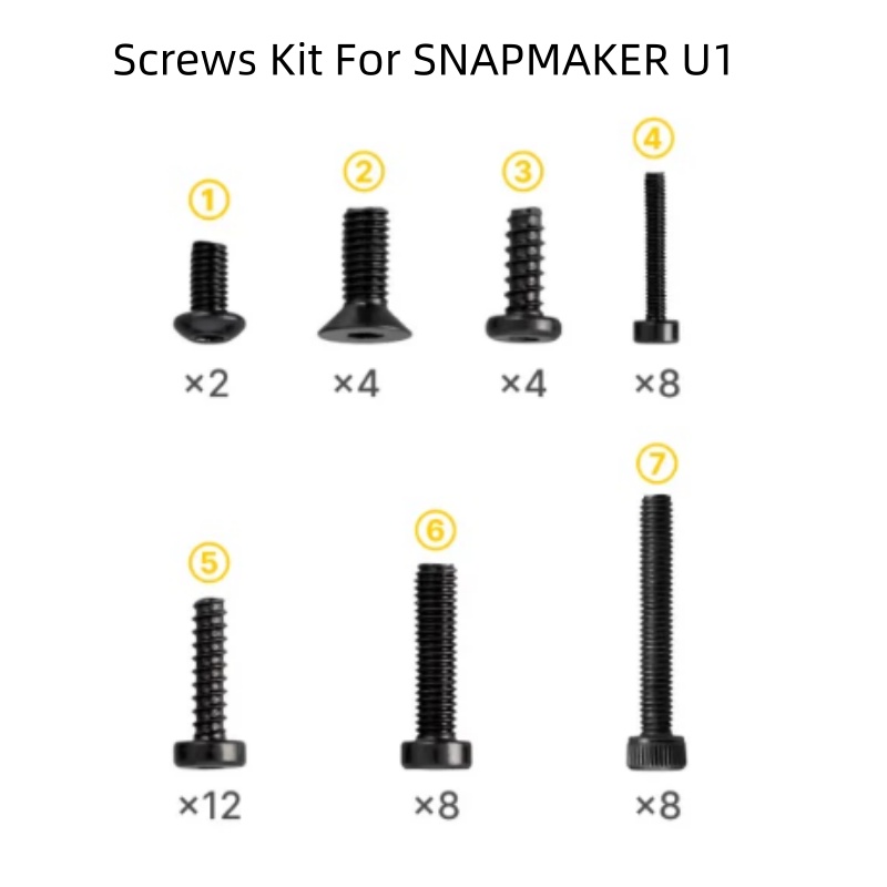 Screws Kit  For  SNAPMAKER U1  - đánh giá và giá 3D Printing Laptop