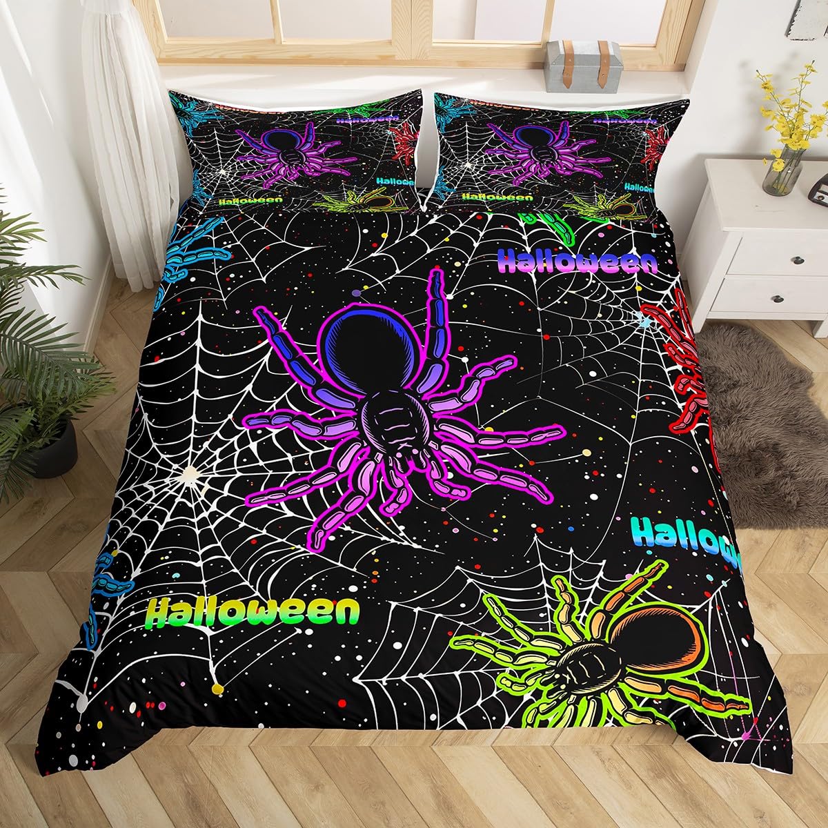Halloween Spider Web Twin Quee - đánh giá và giá 3D Printing Web