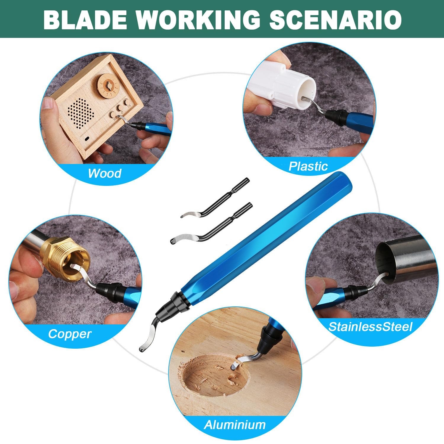Deburring Tool Set with 11Pcs  - đánh giá và giá 3D Printing File Free
