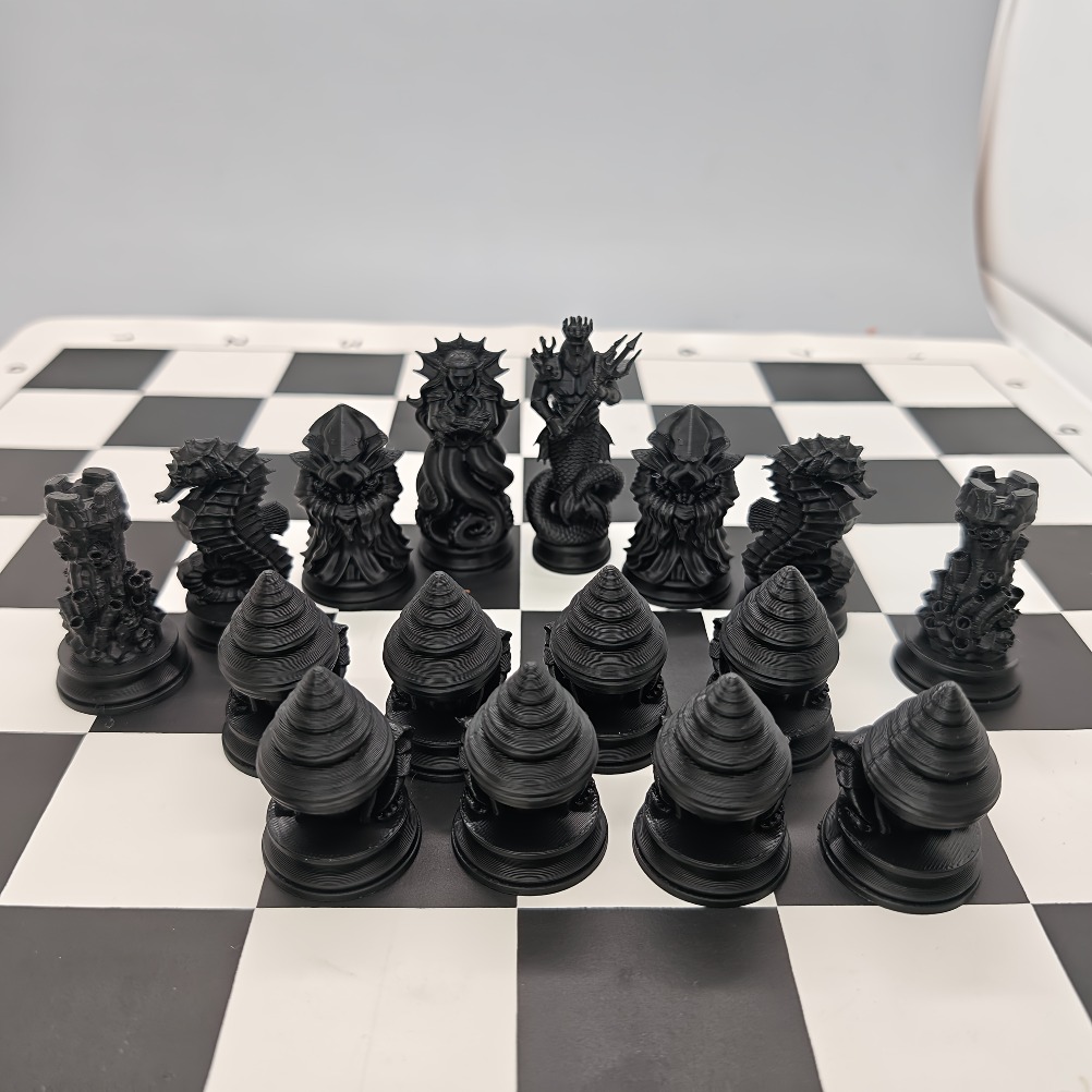 16PCS Ocean Myth Chess Figurin - đánh giá và giá 3D Printing Chess
