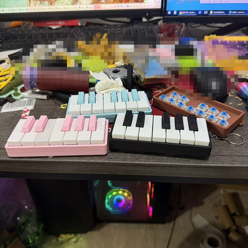 3d Printed Piano Stress Clicke - đánh giá và giá 3D Printing Keychain