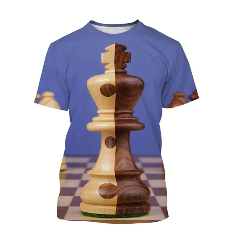 Chess T-shirt 3D Printing Desi - đánh giá và giá 3D Printing Chess