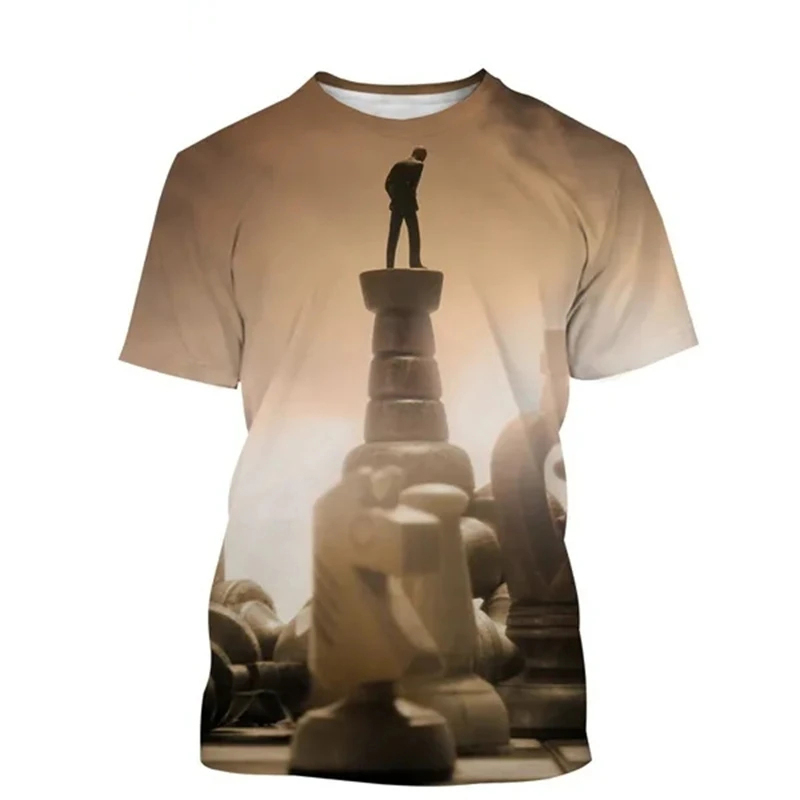Chess T-shirt 3D Printing Desi - đánh giá và giá 3D Printing Chess