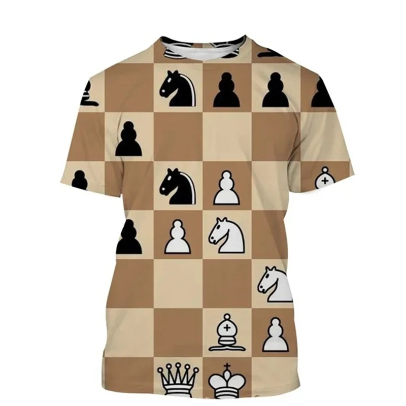 Chess T-shirt 3D Printing Desi - đánh giá và giá 3D Printing Chess