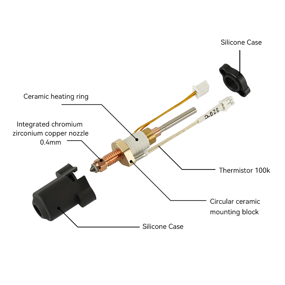 For Creality K1C/K1 Max Hotend - đánh giá và giá 3D Printing Creality