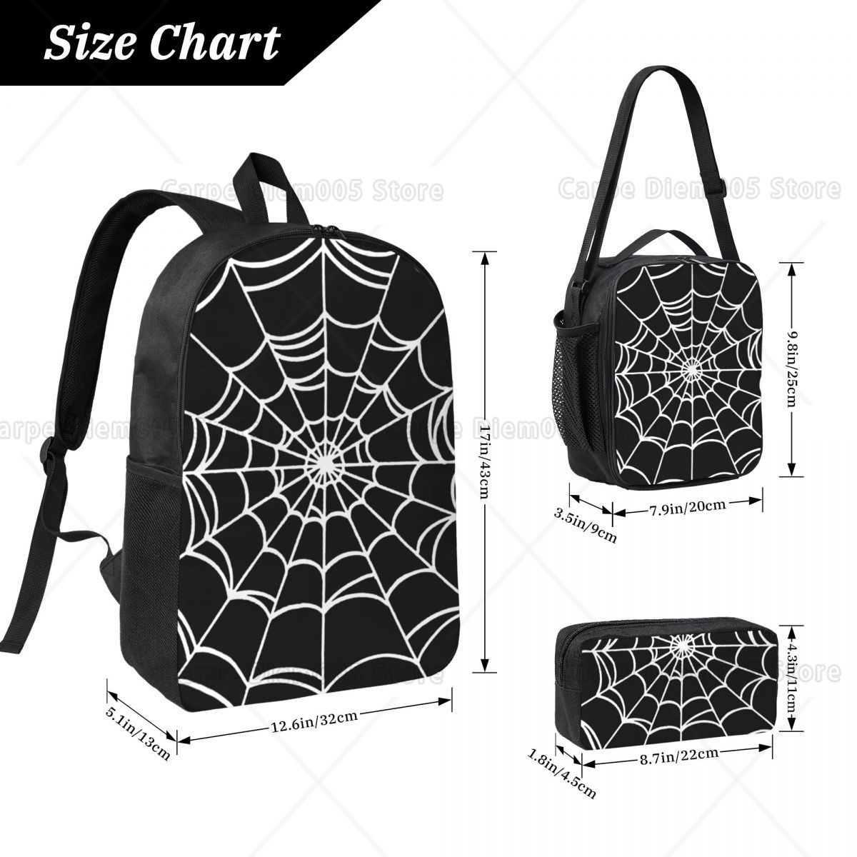 Black Web Spider Prints Backpa - đánh giá và giá 3D Printing Web