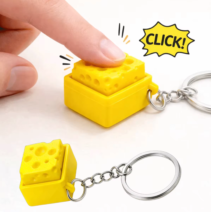 3D Printed Mini Cheese Keyboar - đánh giá và giá 3D Printing Keychain