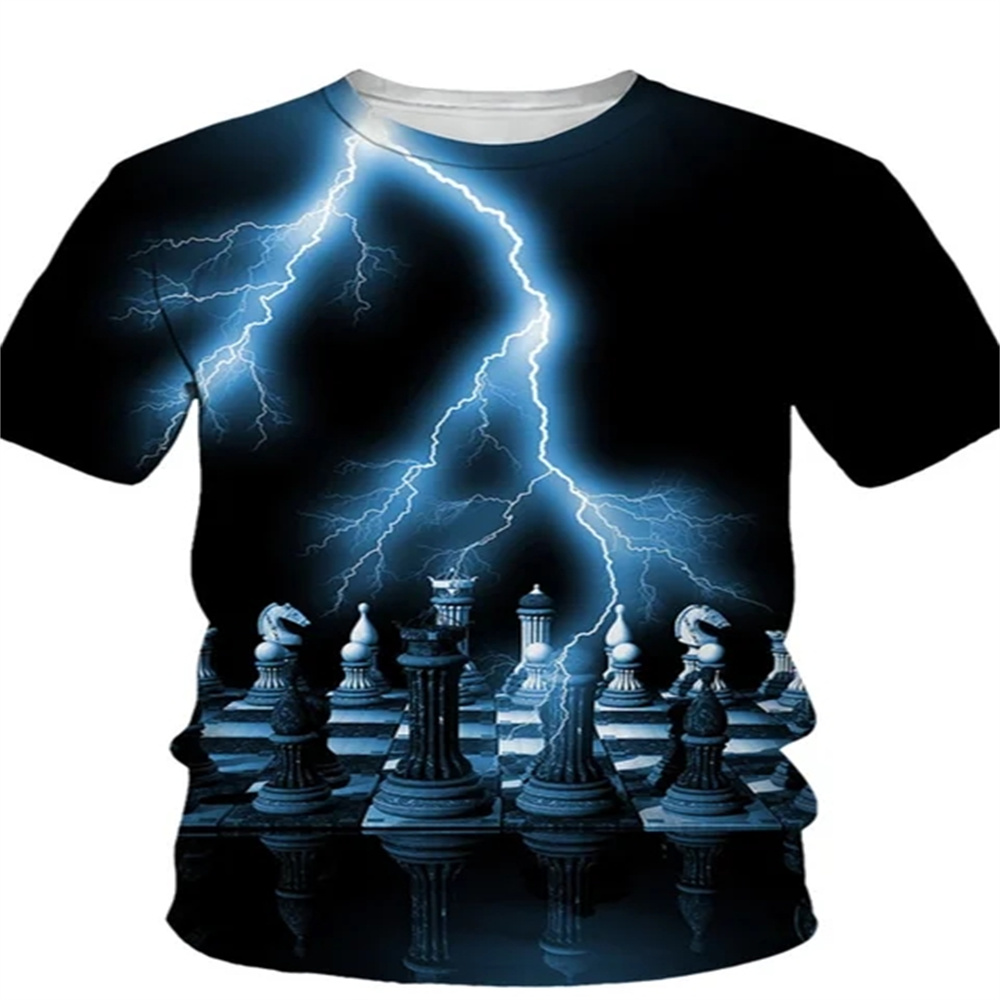 Summer Chess 3D Print T-Shirts - đánh giá và giá 3D Printing Chess