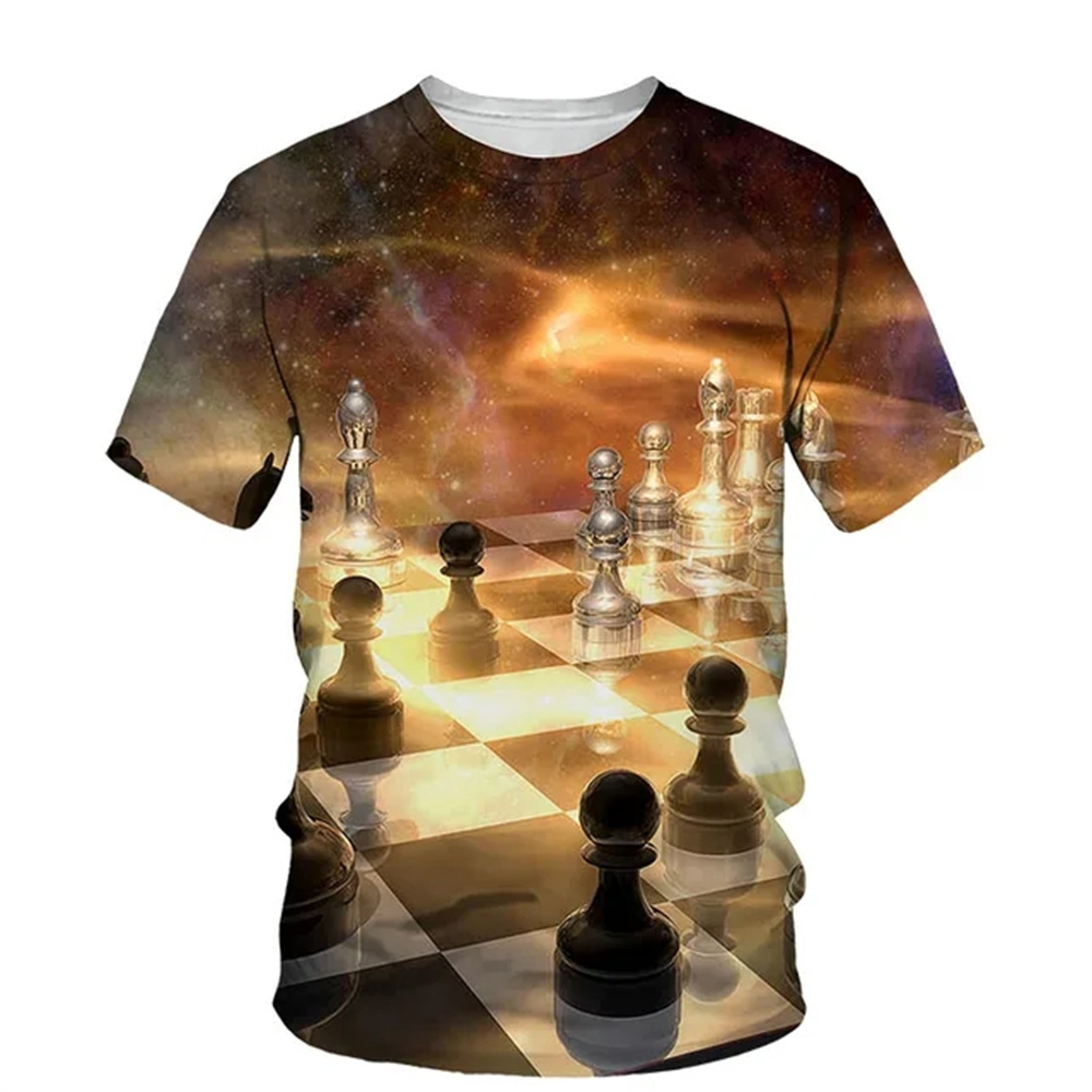 Summer Chess 3D Print T-Shirts - đánh giá và giá 3D Printing Chess