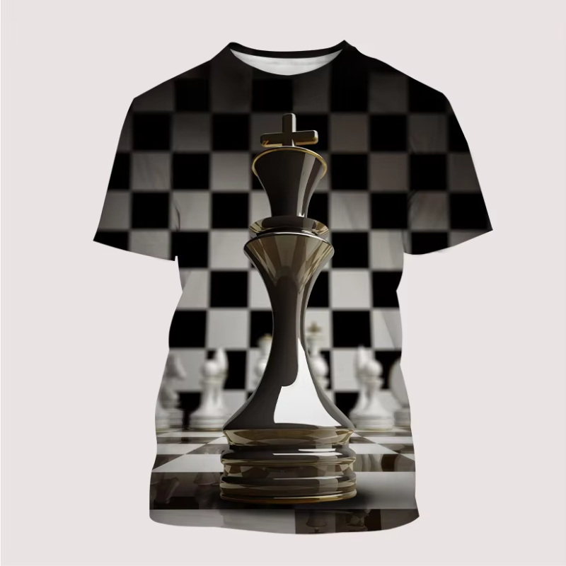 New Men's T Shirt 3D Print Int - đánh giá và giá 3D Printing Chess