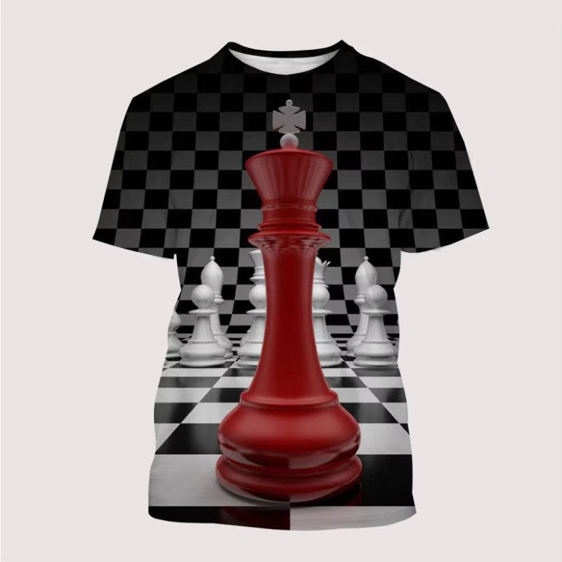 New Men's T Shirt 3D Print Int - đánh giá và giá 3D Printing Chess