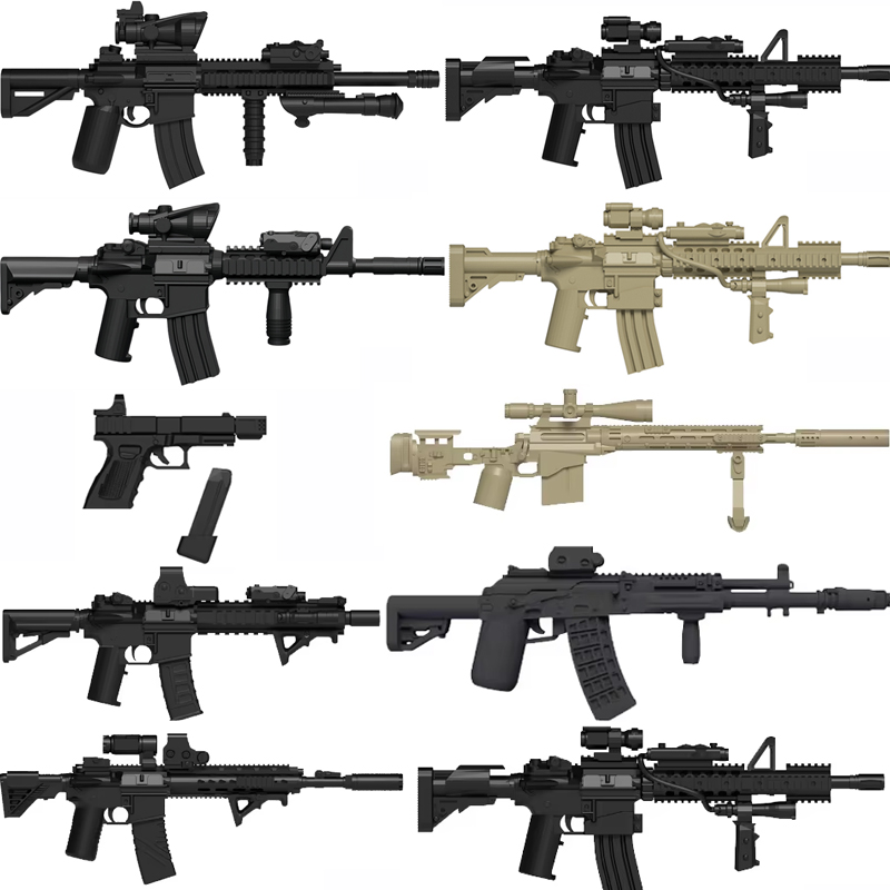 Military Soldiers Figures Gun  - đánh giá và giá 3D Printing Lego Bricks