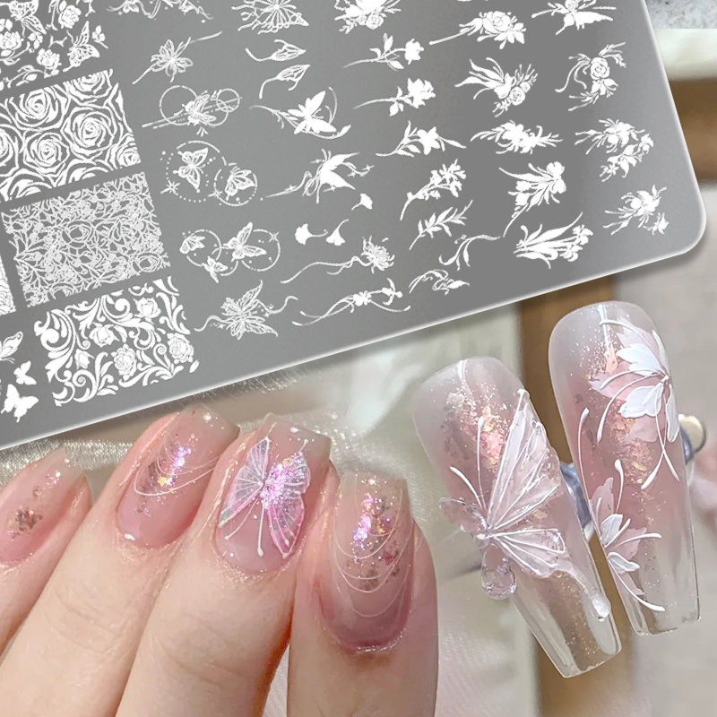 BORN PRETTY Leaves Flower Nail - đánh giá và giá 3D Printing Templates Free