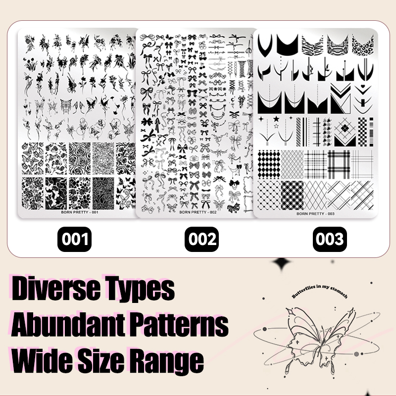BORN PRETTY Leaves Flower Nail - đánh giá và giá 3D Printing Templates Free