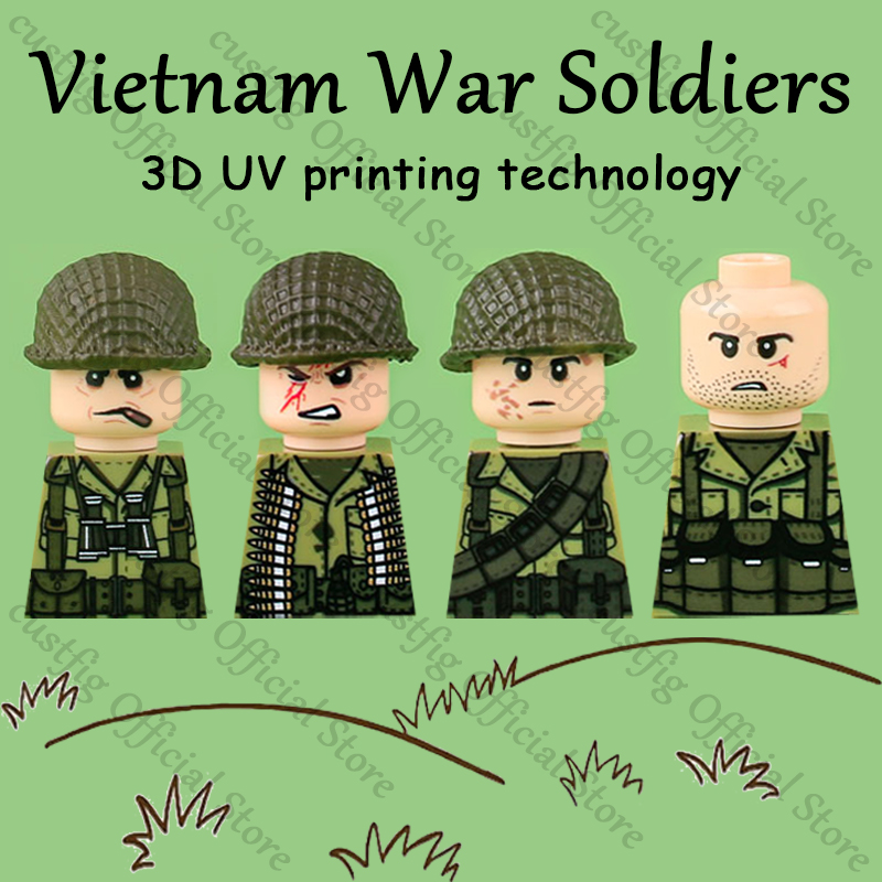 WW2 Soldier Figures Weapon 3D  - đánh giá và giá 3D Printing Lego Bricks