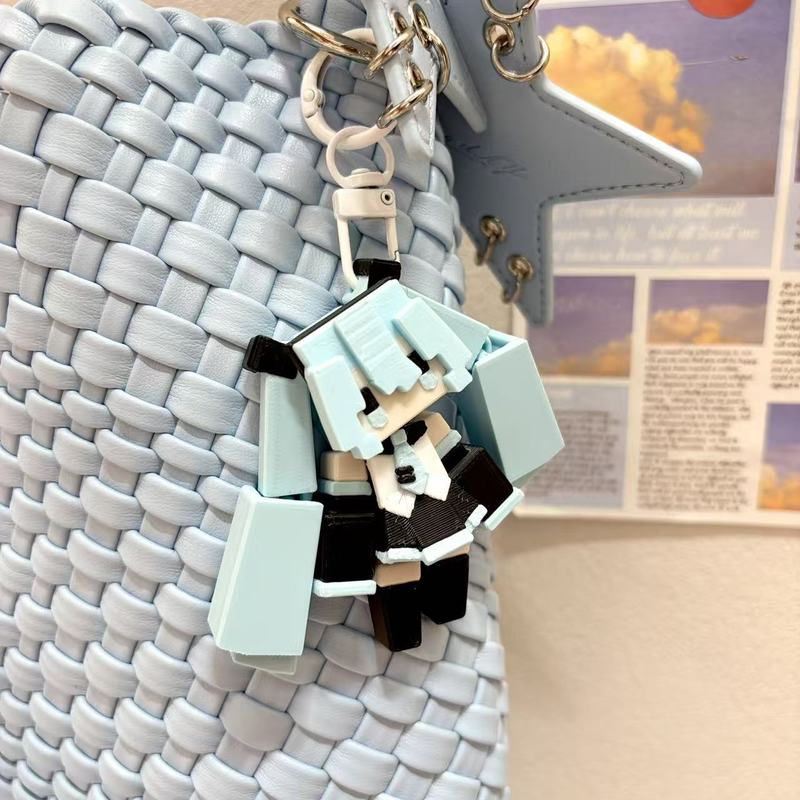 Anime Hatsune Miku 3d Printed  - đánh giá và giá 3D Printing Keychain