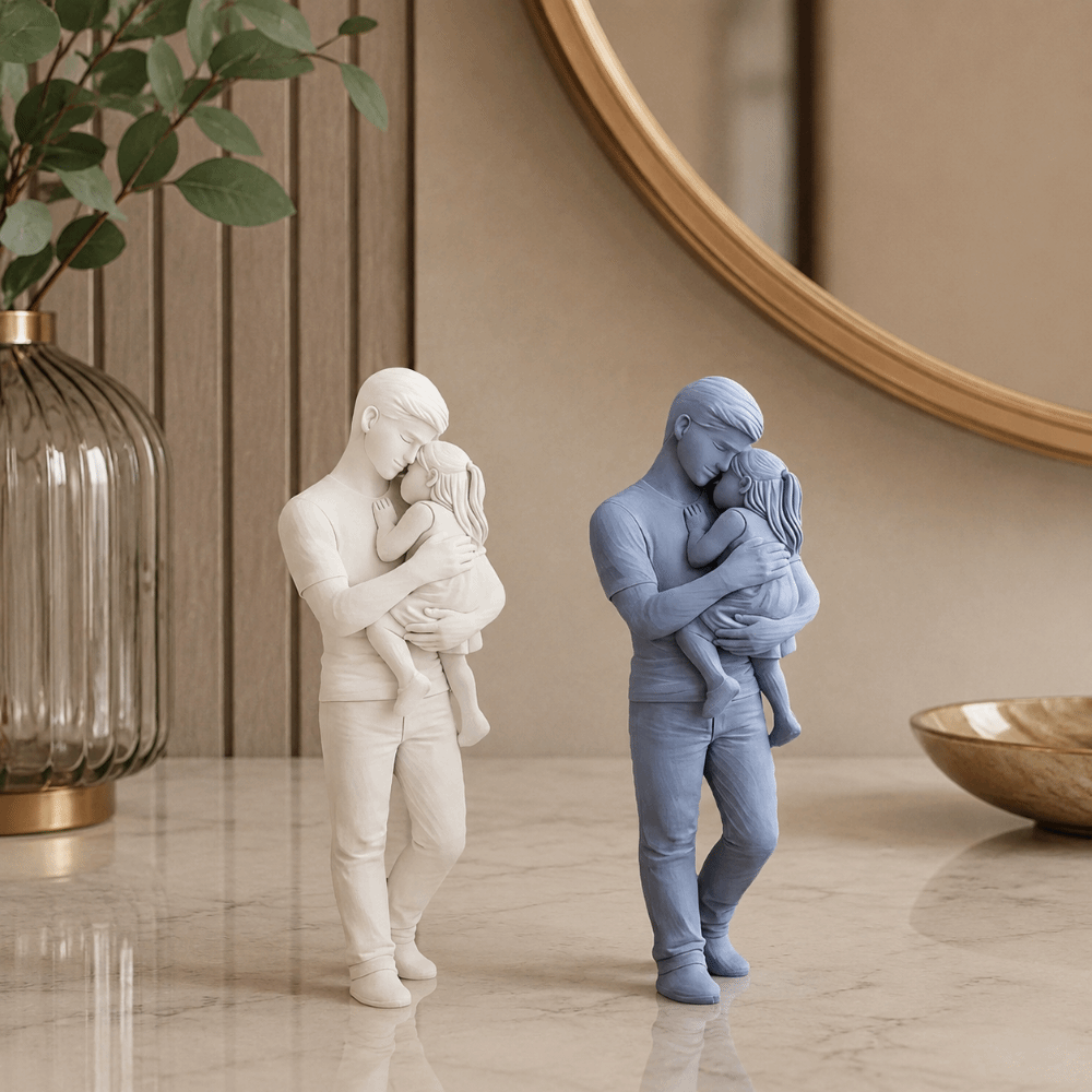 3D Printed Father and Girl Sta - đánh giá và giá 3D Printing Use