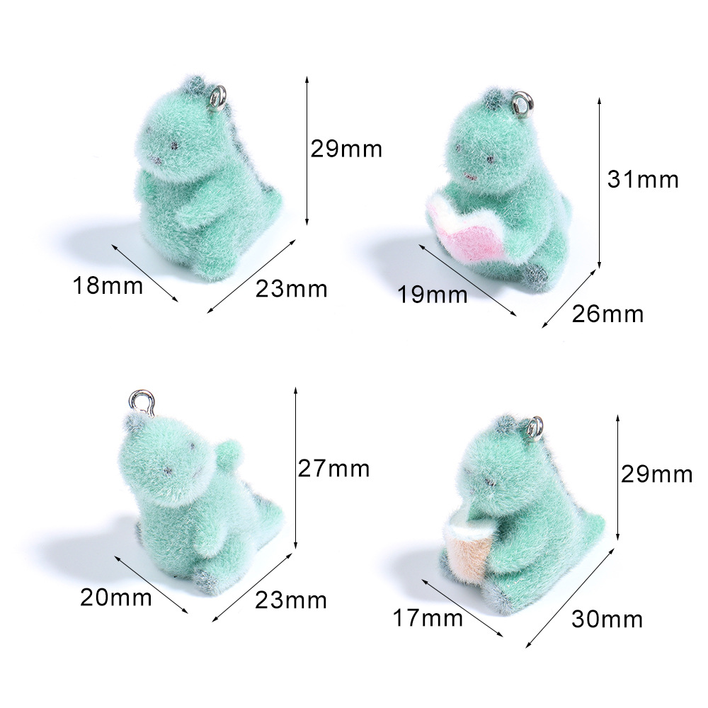 4Pcs 3D Mini Dinosaur Pendant  - đánh giá và giá 3D Printing Keychain