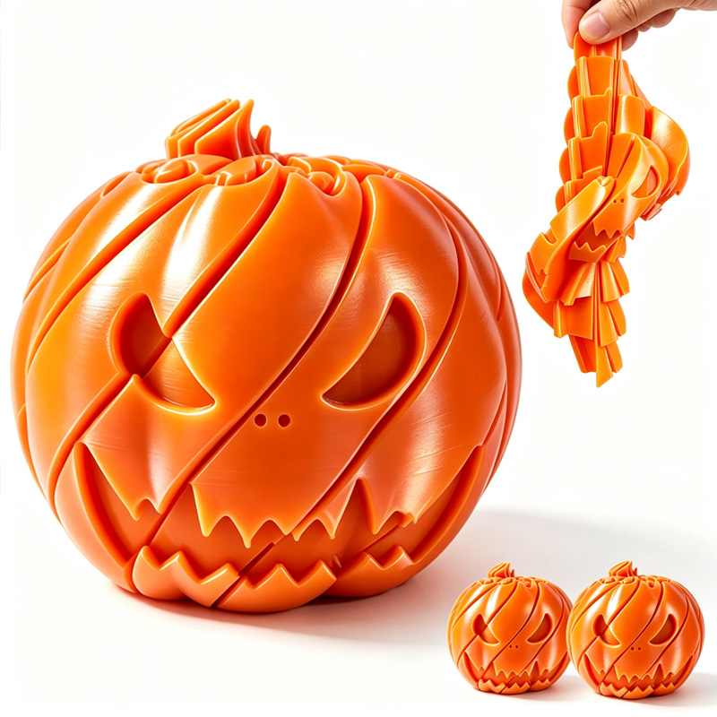 he deformable Halloween pumpki - đánh giá và giá 3D Printing Use