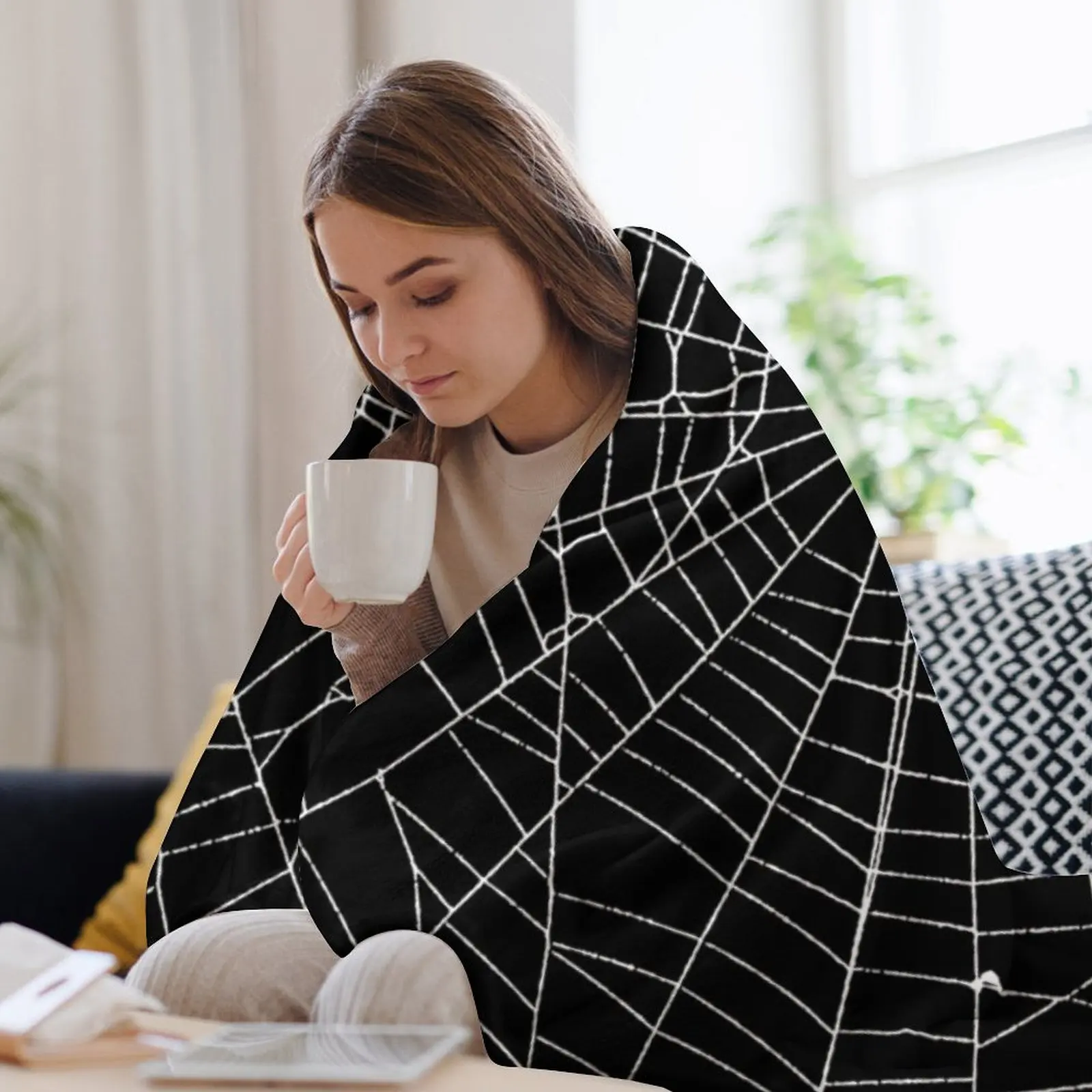 Spider Spider Web Throw Blanke - đánh giá và giá 3D Printing Web