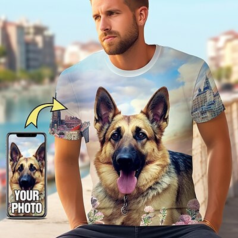Custom Pet T Shirt for Men Des - đánh giá và giá 3D Printing Kpop
