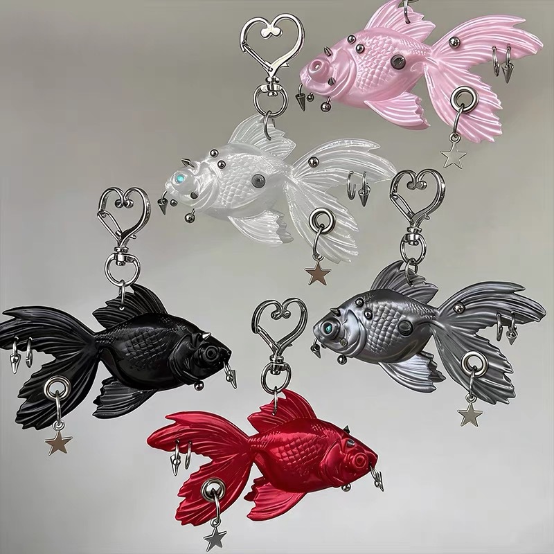 New Gothic Punk Goldfish 3D Pr - đánh giá và giá 3D Printing Steel