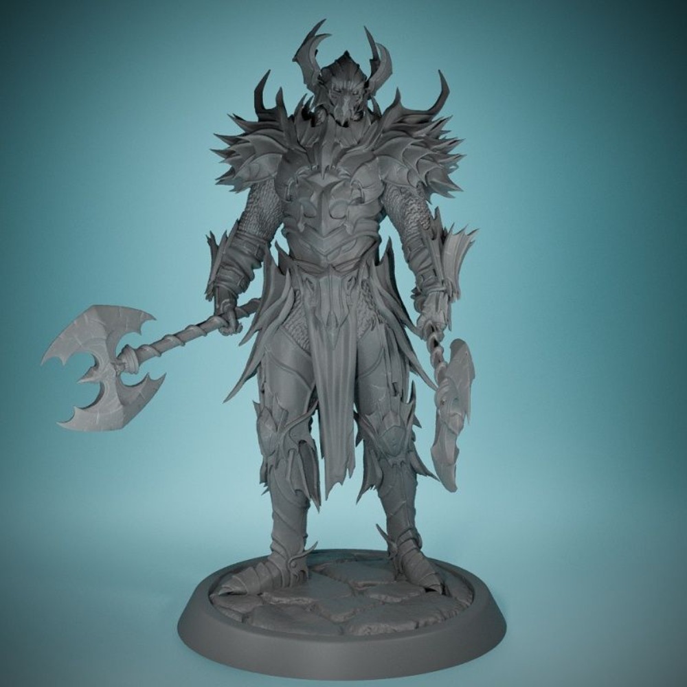 No Wings Demon Knight 3D Print - đánh giá và giá 3D Printing Chess