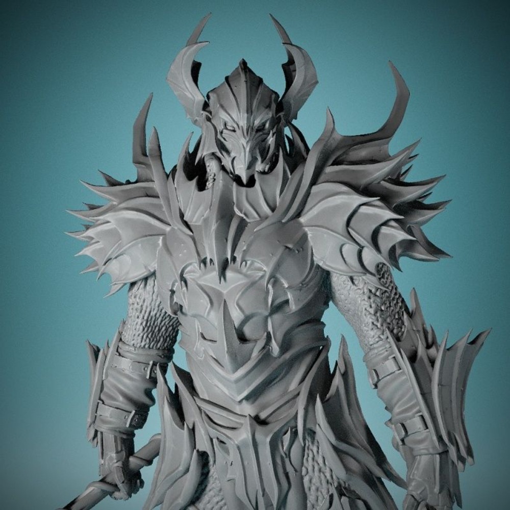 No Wings Demon Knight 3D Print - đánh giá và giá 3D Printing Chess
