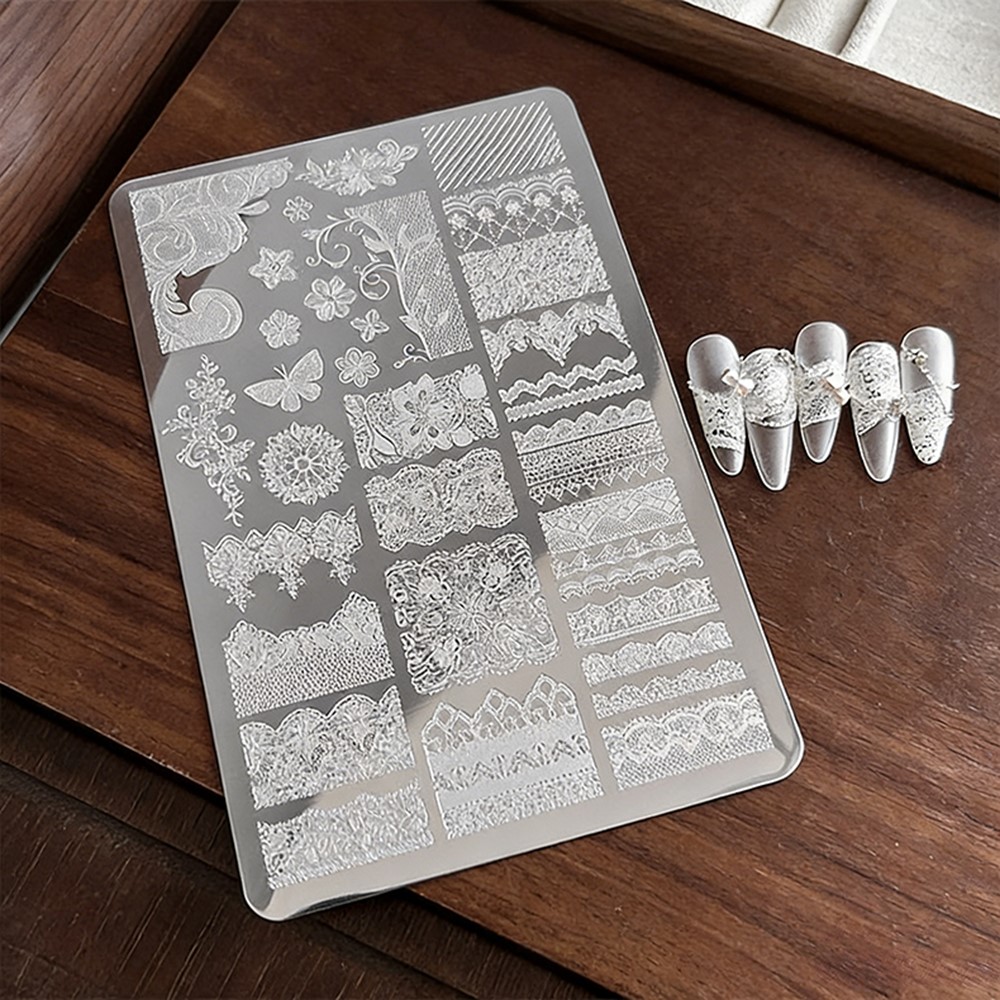 9*15cm 3D Lace Butterfly Nail  - đánh giá và giá 3D Printing Templates Free