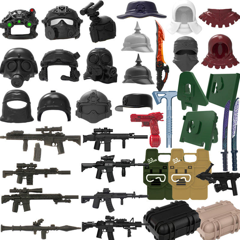 Military Figure Accessory Buil - đánh giá và giá 3D Printing Lego Bricks