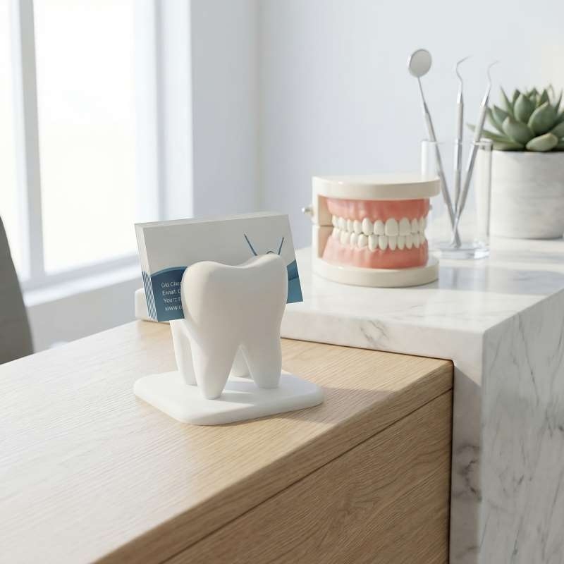 3D Printed Tooth Shaped Busine - đánh giá và giá 3D Printing Desk