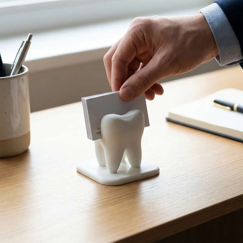 3D Printed Tooth Shaped Busine - đánh giá và giá 3D Printing Desk