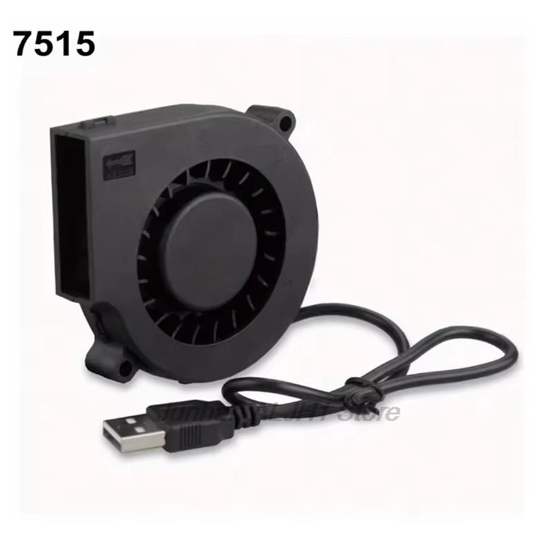 1/2/5pcs 75mm USB Fan Cooling  - đánh giá và giá 3D Printer Extruder