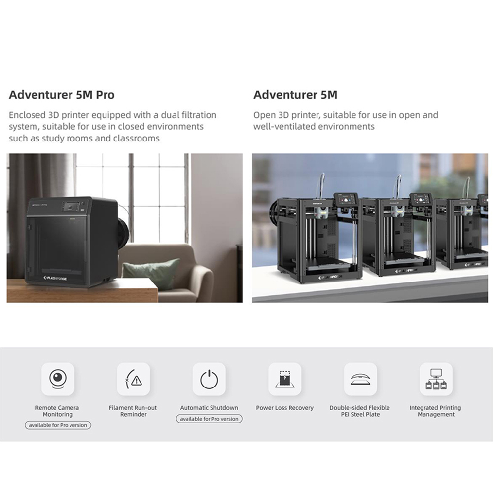 Flashforge Adventurer 5M Pro 3 - đánh giá và giá 3D Printing Files